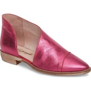 NEW! Rare Free People Metallic Magenta Royale Flat